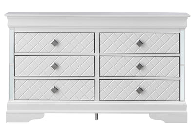 Verona - Stylish Dresser - Silver Champagne