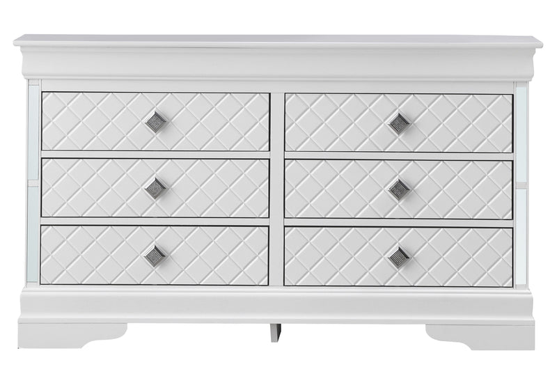 Verona - Stylish Dresser - Silver Champagne