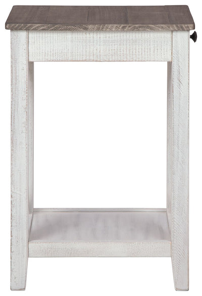 Adalane - White / Gray - Accent Table