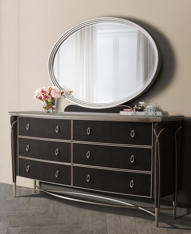 Villa Cherie - Dresser & Mirror - Hazelnut