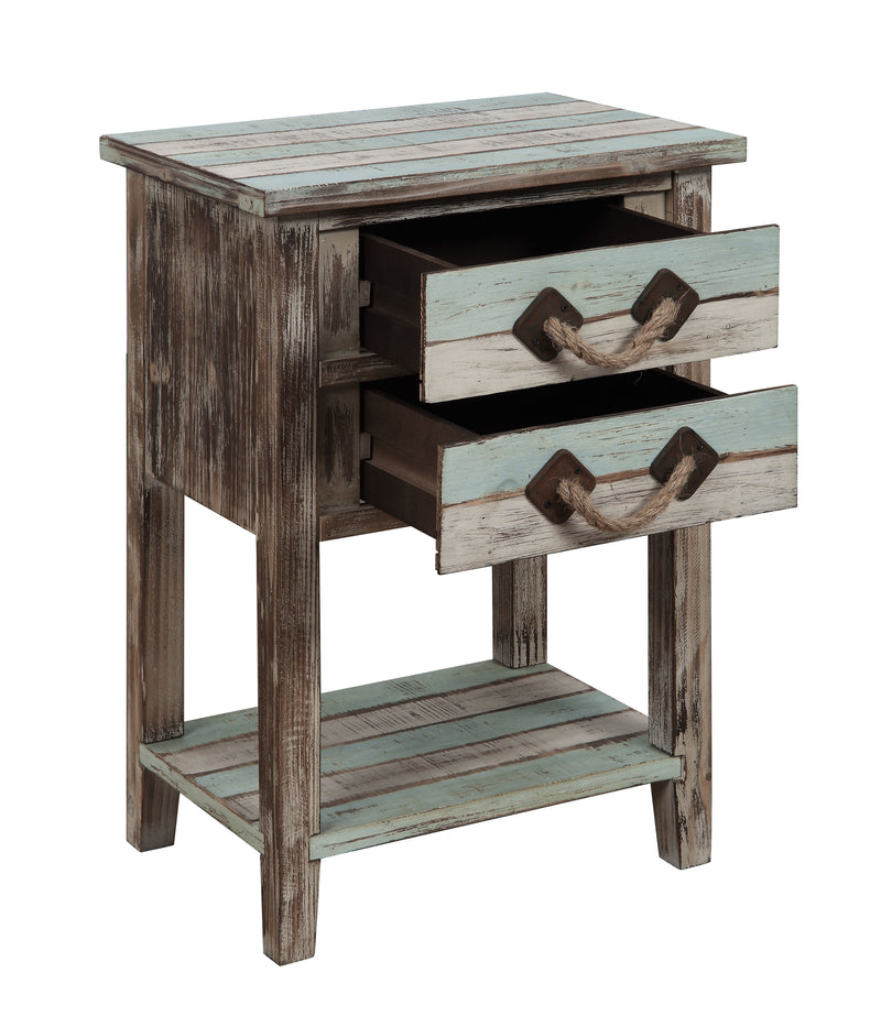 Aleena - Two Drawer Accent Table - Islander Multicolor