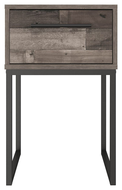 Neilsville - Black / Gray - One Drawer Night Stand