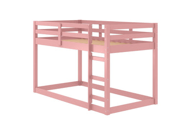 Gaston II - Twin Loft Bed - Pink Finish - Grand Furniture GA