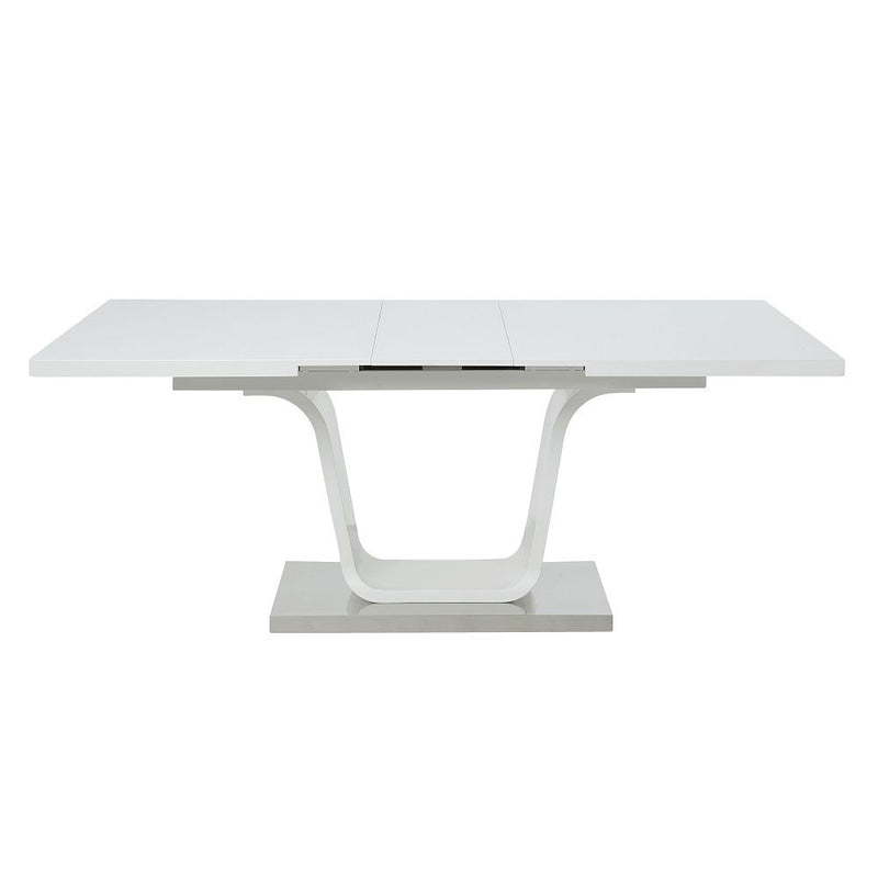 Kamaile - Dining Table With Leaf - White High