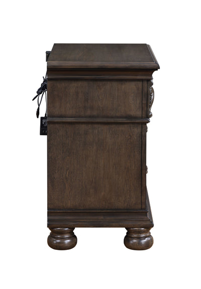 Balboa - Nightstand With USB - Walnut