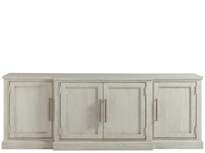 Escape - 84" Entertainment Console - Pearl Silver