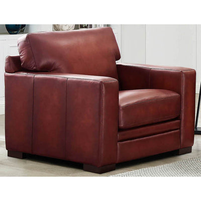 Dillon - Waxy Pull Up Leather Chair - Mocha