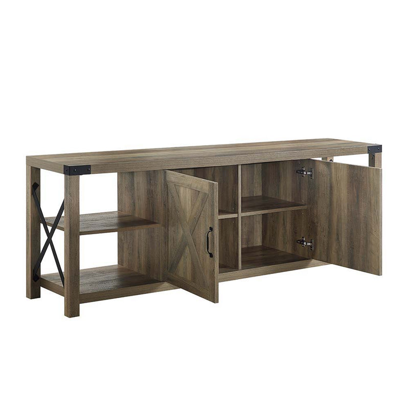 Abiram - TV Stand - Rustic Oak Finish - Grand Furniture GA