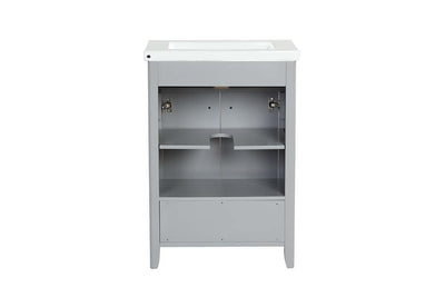 Eirlys - Sink Cabinet - Gray Finish - Grand Furniture GA