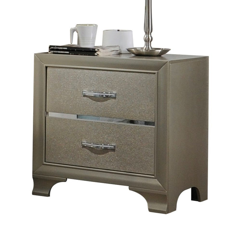 Carine - Nightstand - Champagne - Grand Furniture GA