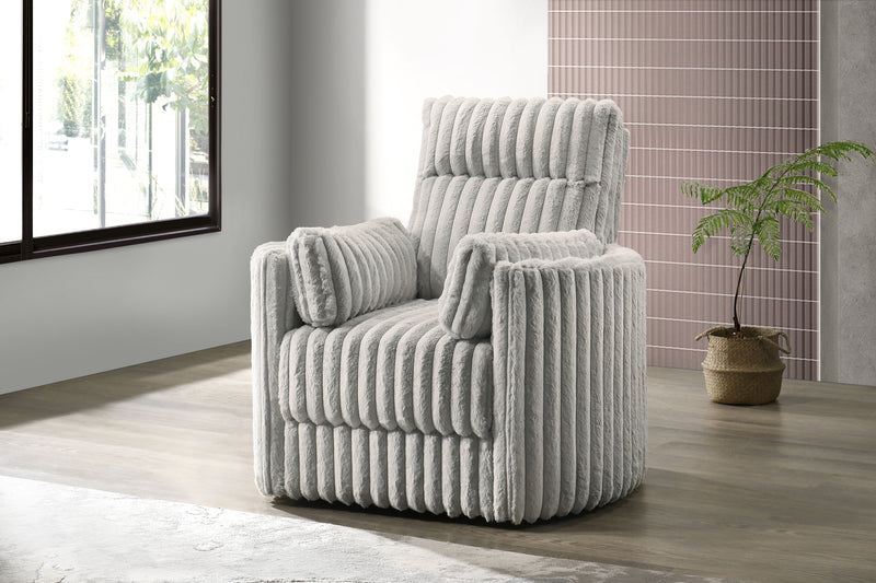 Embrace - Swivel Accent Chair - Light Gray