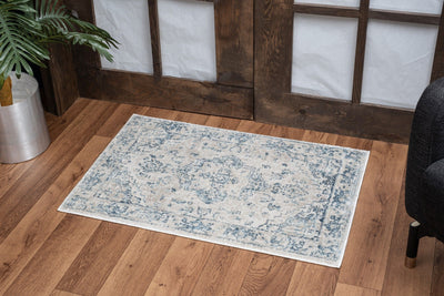 Noble - 5'3" X 7'3" Area Rug - Ivory / Polyester