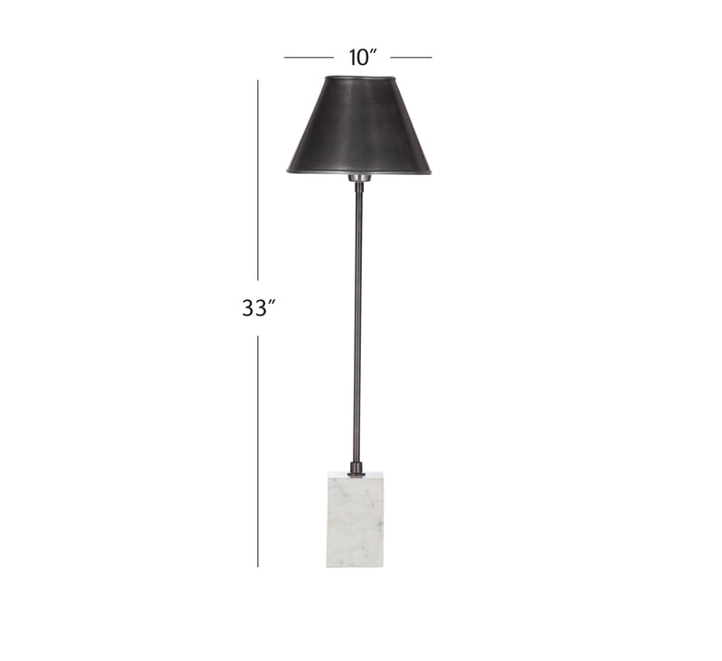 Bronze - Table Lamp - White