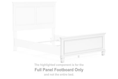 Fortman - White - Full Panel Footboard