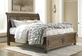 Flynnter - Medium Brown - King/Cal King Sleigh Headboard