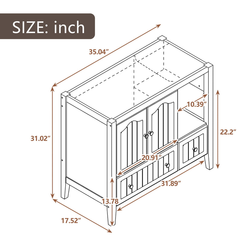 Bathroom Vanity Base Only, Solid Wood Frame And MDF Boards