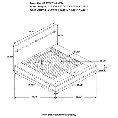 Winslow - Wood Storage Panel Bed