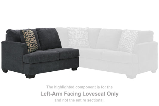Ambrielle - Gunmetal - Laf Loveseat