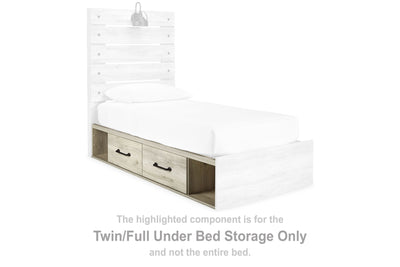 Cambeck - Whitewash - Twin/Full Under Bed Storage