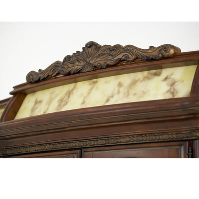 Villa Valencia - China Buffet with Lighted Top - Classic Chestnut