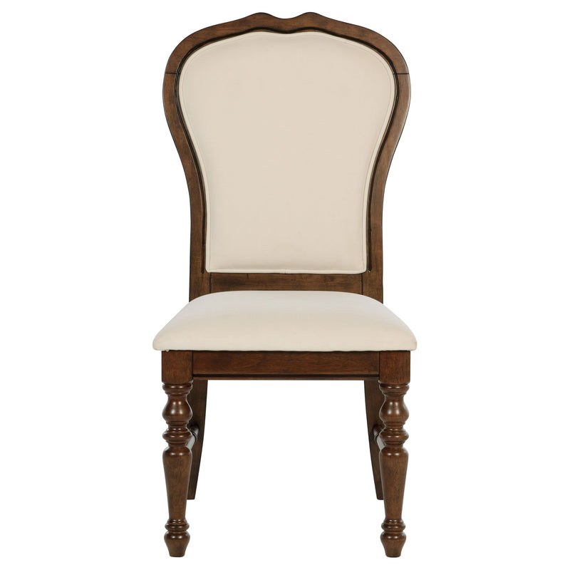 Landon - Upholstered Dining Side Chair (Set of 2) - Rich Brown