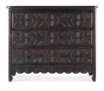 Commerce and Market - Flora Three-Drawer Chest - Dark Brown