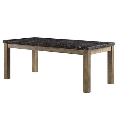 Charnell - Dining Table - Marble & Oak Finish - Grand Furniture GA