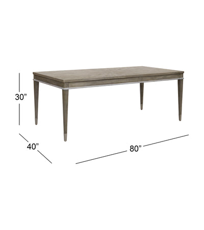 Vivien - Dining Table - Silver Primavera