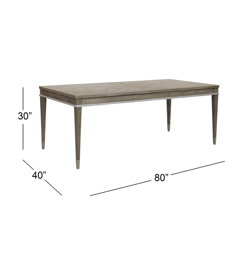 Vivien - Dining Table - Silver Primavera