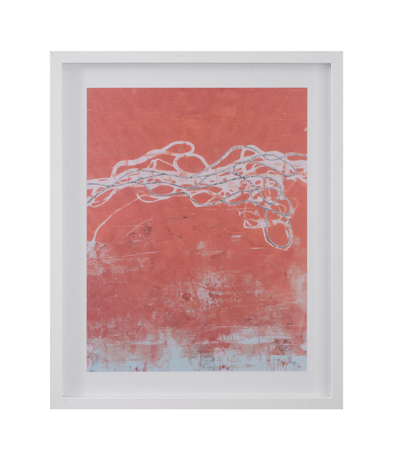 Coral Emotion - II Framed Print - Pink