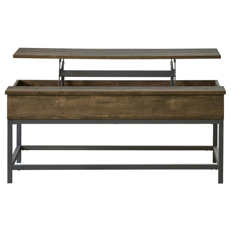 Byers - Engineered Wood Lift Top Coffee Table - Brown Oak