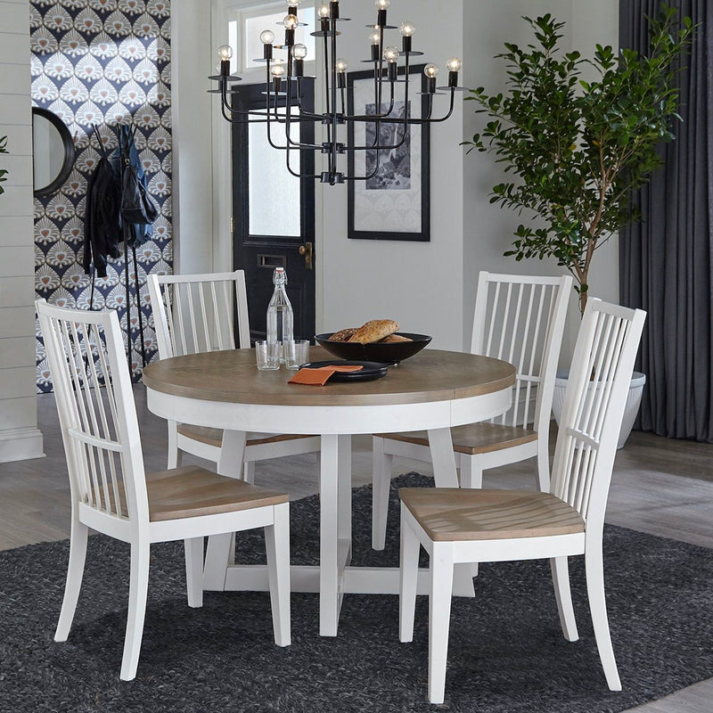 Americana Modern Dining - Round Dining Table - Cotton