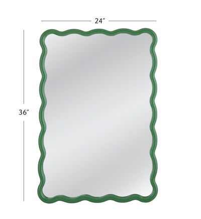 Cassia - Rectangle Wall Mirror - Green