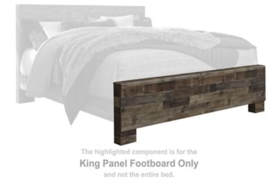 Derekson - Multi Gray - King Panel Footboard