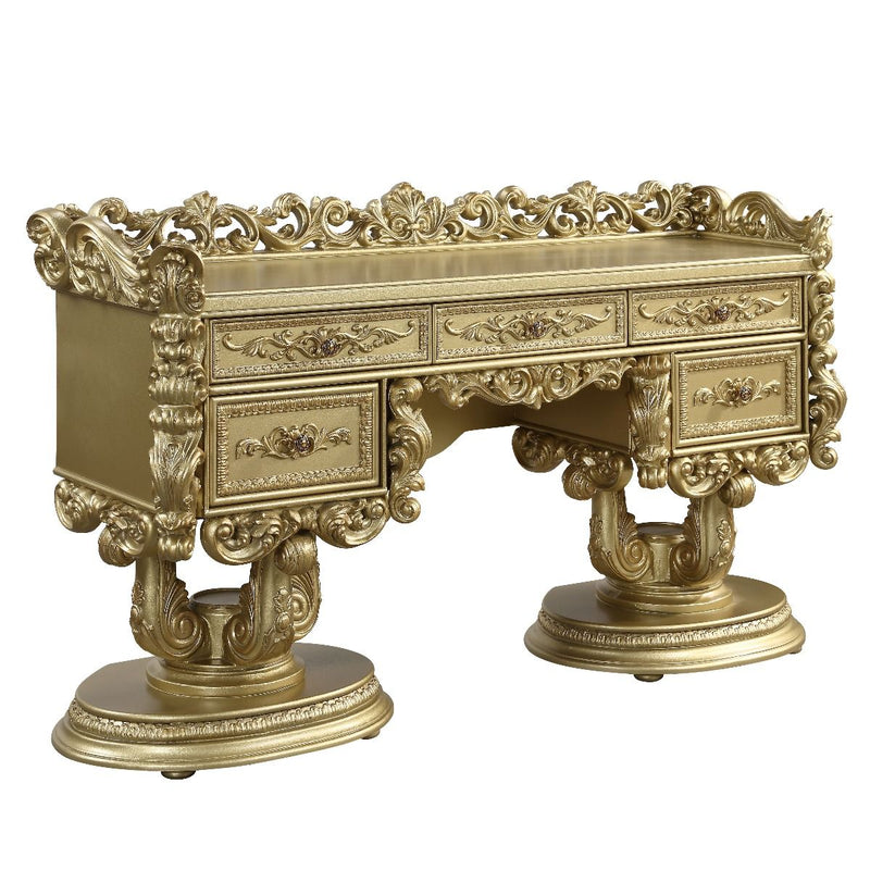 Bernadette - Vanity - Gold Finish - Grand Furniture GA