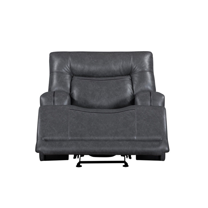 Titan - Glider Recliner With Power Headrest & Footrest - Gray