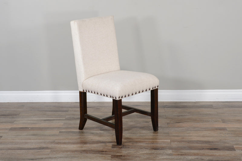 Vivian - Dining Chair - Beige / Dark Brown