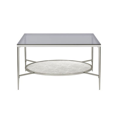 Adelrik - Coffee Table - Glass & Chrome Finish - Grand Furniture GA