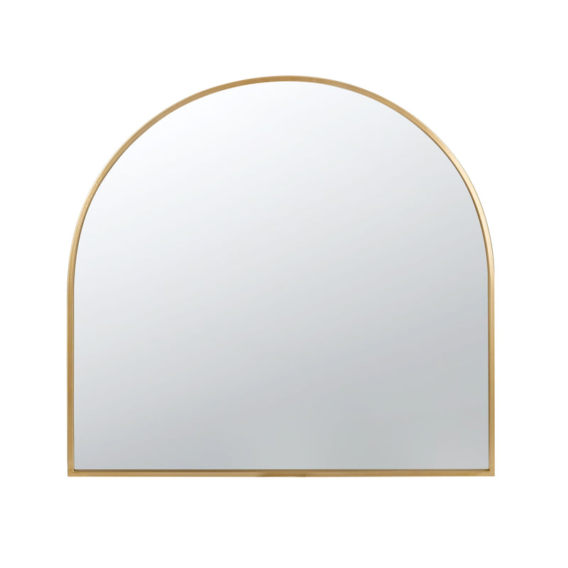 Arched Accent Mirror With Metal Frame For Bathroom, Bedroom, Entryway Wall