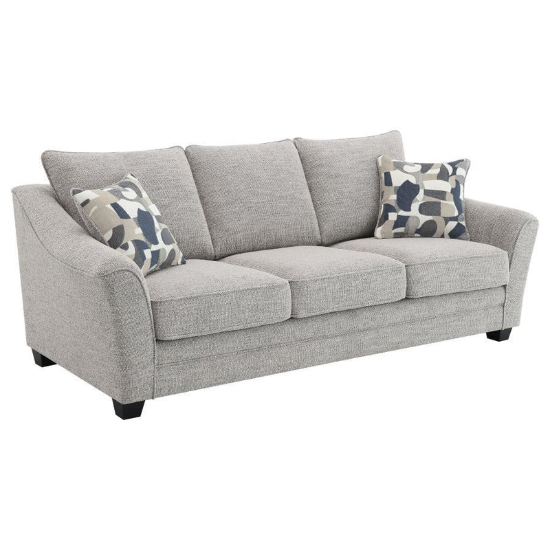 Tomkins - Boucle Upholstered Sofa - Light Gray