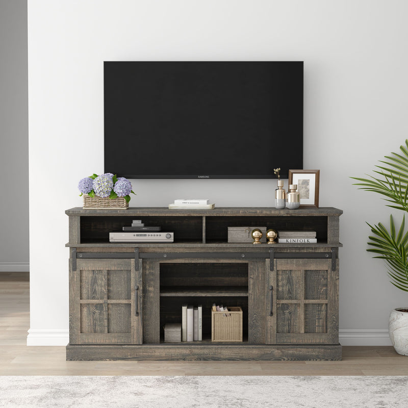 TV Stand With Storage Cabinet And Shelves, TV Console Table Entertainment Center For Living Room, Bedroom