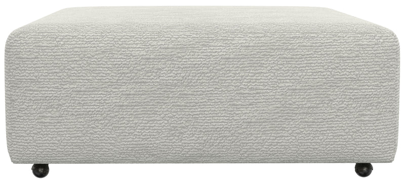 Majesty - Castered Cocktail Ottoman - White