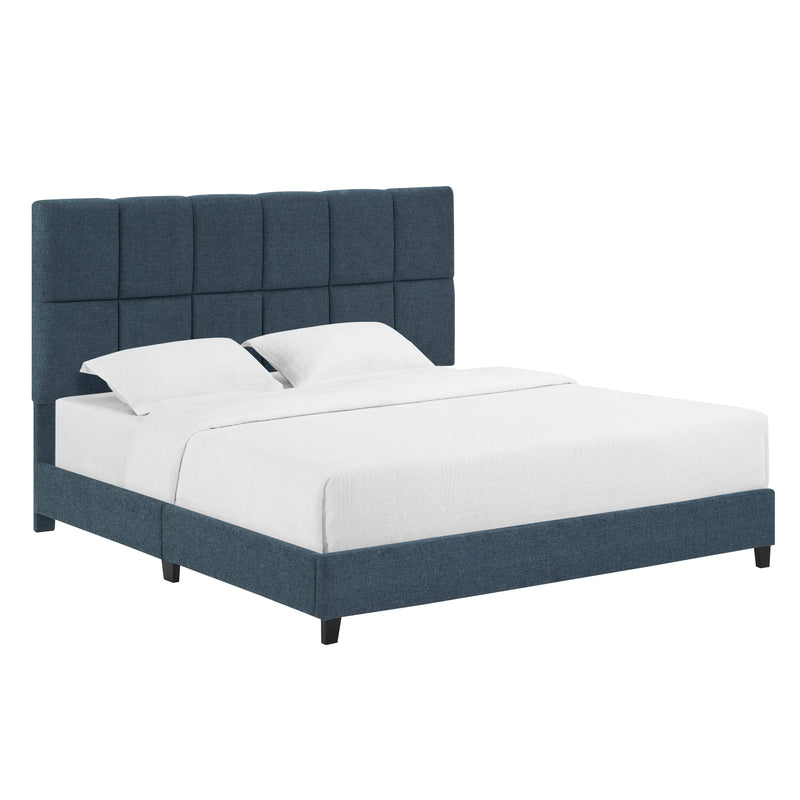 Squares Upholstered Platform Bed