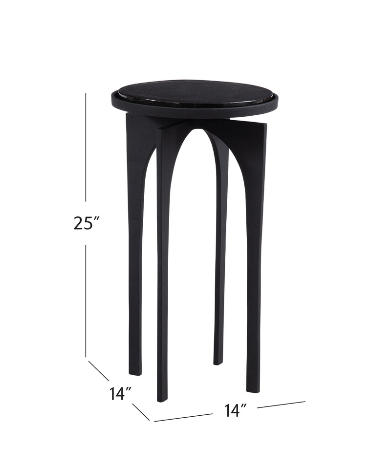 Moore - Accent Table - Matte Black