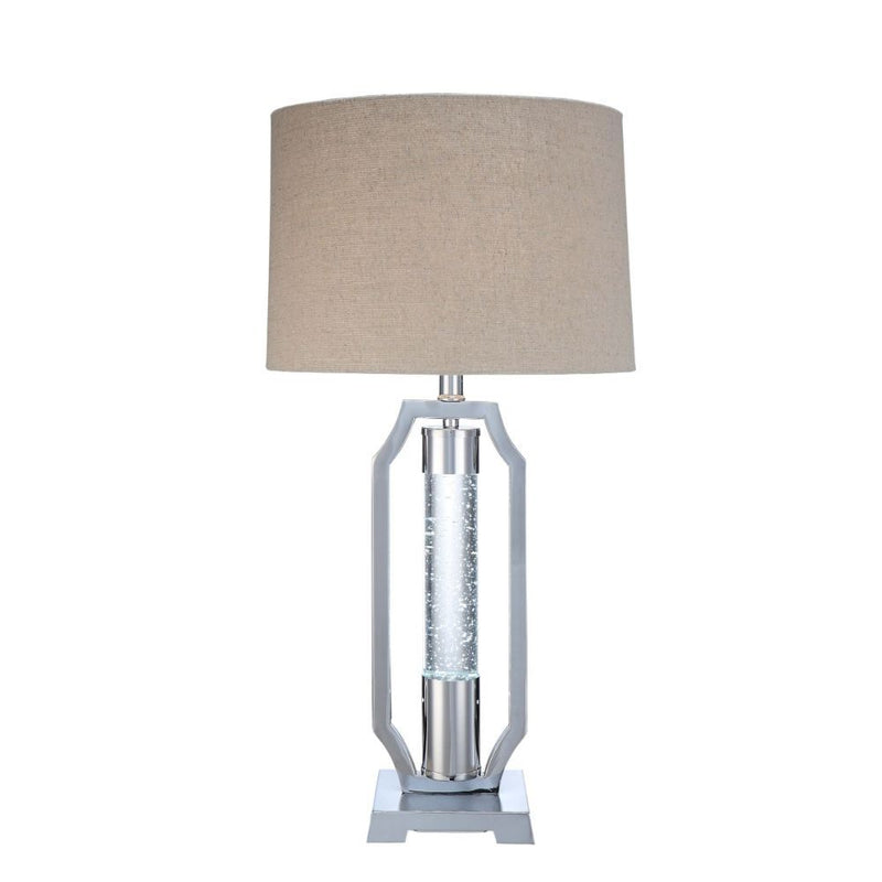 Cici - Table Lamp - Chrome - 28" - Grand Furniture GA