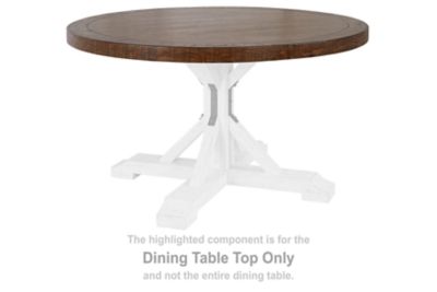 Valebeck - Brown - Round Dining Room Table Top