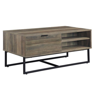 Homare - Accent Table - Rustic Oak & Black Finish - Grand Furniture GA