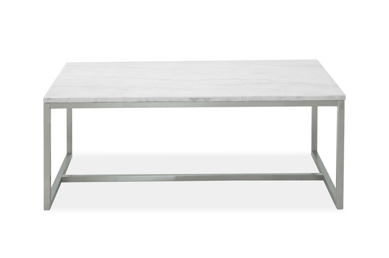 Esme - Rectangular Cocktail Table - White