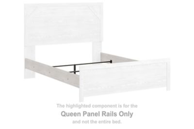 Gerridan - White / Gray - Queen Panel Rails