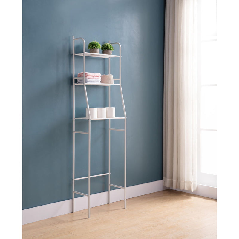 Three Tier Over The Toilet Storage Shelf - Wood